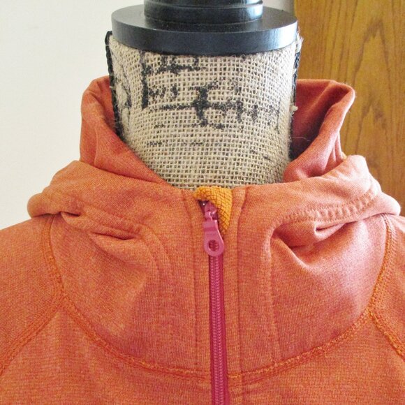 Pendleton Women's Half Zip, Long Sleeve, Athletic Hoodie, Rust/Orange, Size L - Picture 4 of 13